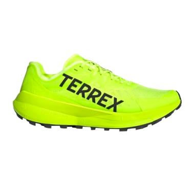 Imagem de adidas Tênis de corrida masculino Terrex Agravic Speed Trail, Limão lúcido/preto/cinza claro, 45