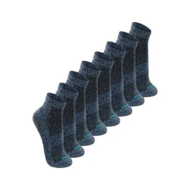 Imagem de Kit com 8 Pares de Meias Antiderrapante Pilates Lupo 3310-003, Azul, 3