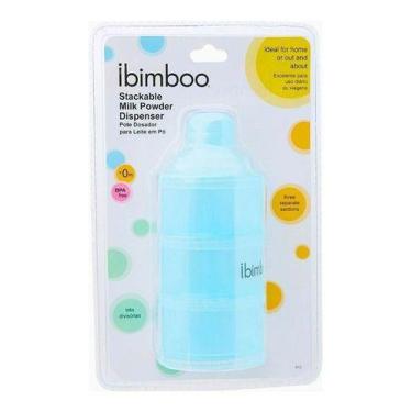 Imagem de Pote Dosador, p/ Leite em Pó, 03 Divisórias, Até 93g, Empilhável - Ibi