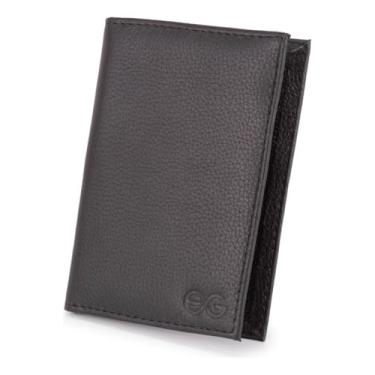 Imagem de Carteira Executiva Couro Bovino Floater Rg Cnh Cartões Slim(Preto)