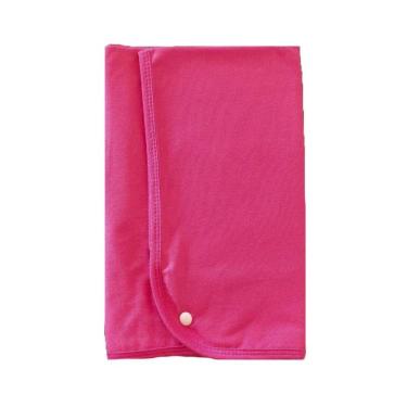 Imagem de Toalha Pink Anti Frizz Grande - 100% Algodão - Malha Fio Penteado - Finalização de Salão - 55x75 com Botão