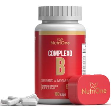 Imagem de Complexo B 180 Cápsulas 500mg - Nutrione Vitaminas B1, B2, B3, B5, B6 e B12
