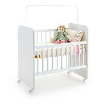 Imagem de Mini Berço Grade Móvel Com Colchão e Regulagem de Altura - oem