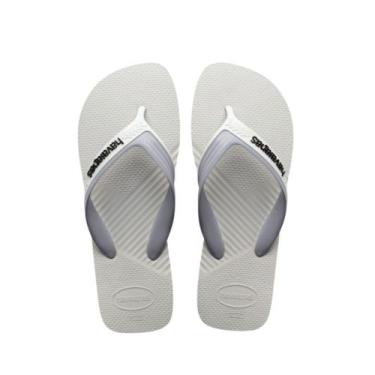 Imagem de Chinelo Havaianas Dual Branco, Bc, 8275 branco, Cinza gelo, 41/42