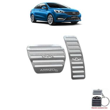 Imagem de Pedaleira Automático Aço Inox Chery Arrizo 5 Prata