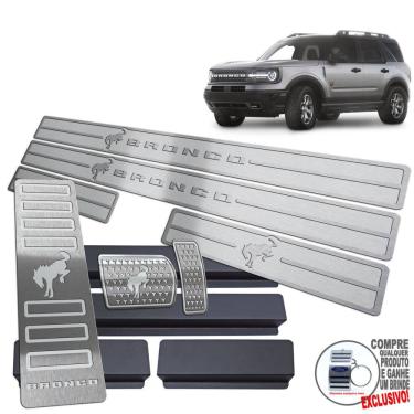 Imagem de Descanso + Pedaleira + Soleira Ford Bronco Sport Prata