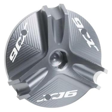 Imagem de Tampa de enchimento de óleo de motor de motocicleta CNC liga de alumínio acessórios de proteção compatíveis com Y&AMAHA XJ6 XJ6N DIVERSION (titânio)