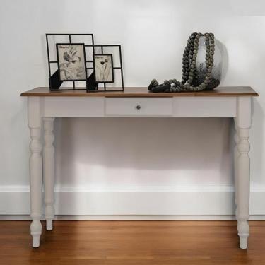 Imagem de Aparador para Sala ou Escrivaninha com Pés Torneados 1 Gaveta - Nude L