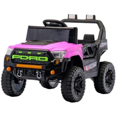Imagem de Carro Elétrico Infantil Jipe Trail Boss 12V Branco BANG TOYS