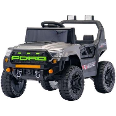 Imagem de Carro Elétrico Infantil Jipe Trail Boss 12V Branco BANG TOYS