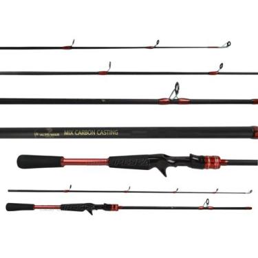 Imagem de Vara Para Carretilha Alto Mar Pesca Mix Carbon 5'3" (1,60m) 10-25Lbs H