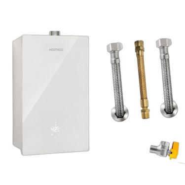 Imagem de Kit Aquecedor Komeco KO21WHDECOR 21L GN + Acess. Ligação