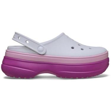Imagem de Sandália Crocs Stacked Clog Grapeberry, Grapeberry, 38
