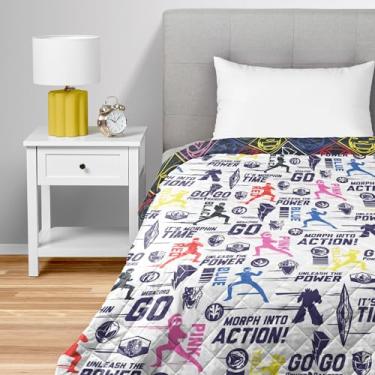 Imagem de NORTHWEST Cobertor acolchoado Power Rangers Core, confortável para cama, para adultos, meninos e meninas, cobertor para todas as estações, 152 x 203 cm