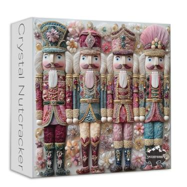 Imagem de PICKFORU Crystal Nutcracker Puzzles for Adults 1000 Pieces, Elegance Flower Diamond Art Jigsaw Puzzles, Impossible Difficult Unique Challenging Puzzle