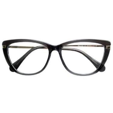 Imagem de Armação Óculos de Grau Feminina Retangular Istambul Preta - Palas EyeW