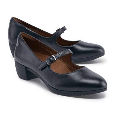 Imagem de Shoes for Crews Sapato social feminino VITA, Preto, 8.5