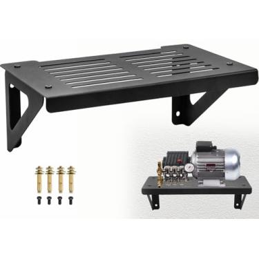 Imagem de Wdwlbsm Suporte de parede de prateleira de lavadora de alta pressão, suporte de lavadora de pressão elétrica, prateleira de armazenamento para garagens, oficinas, galpões, preto