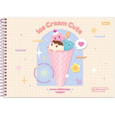 Imagem de Kit de Cadernos de Desenho, Foroni, Universitário, Capa Dura, Sugar Rush, 80 Folhas, Pacote com 5