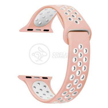 Imagem de Pulseira Silicone Para Iwo Smartwatch 42mm E 44mm Sport - Rosa