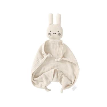Imagem de Cobertor de bebê okdiy Organic Cotton Bunny 30x30 cm macio