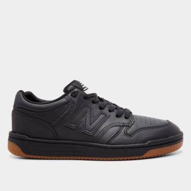 Imagem de Tênis New Balance 480 Low Masculino, Preto, 39
