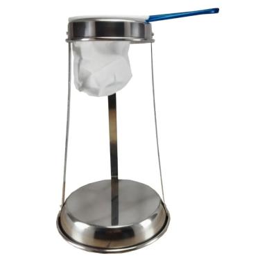 Imagem de Coador de café Mancebo Mariquinha de Alumínio com coador de Pano