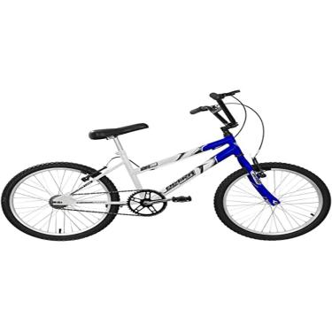 Imagem de Bicicleta de Passeio Ultra Bikes Esporte Bicolor Aro 20 Reforçada Freio V-Brake Infantil Juvenil Branco/Azul
