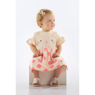 Imagem de Vestido Coelhinho para Bebê Menina Quimby, Rosa, 2
