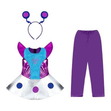 Imagem de oshhni Fantasia de alienígena de Halloween para crianças Traje de robô de Halloween para baile de máscaras de aniversário, L