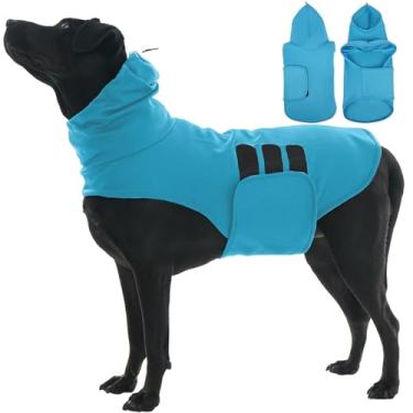 Imagem de Colete calmante para fogos de artifício para cães GG com peito ajustável, capuz e capa de orelha, camisa labrador macia e leve para ansiedade para tempestades de relâmpagos, separação, sozinho em casa