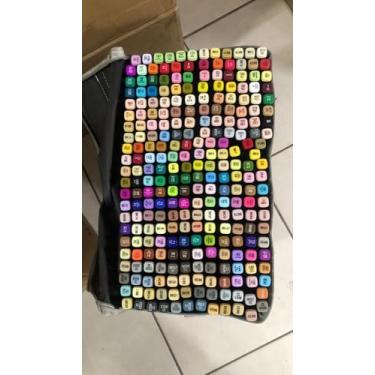 Imagem de Conjunto de Marcadores Artísticos, Cores Sortidas, Estojo Organizador Preto, Marcadores Profissionais para Desenho e Ilustração (262)