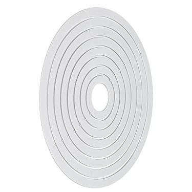 Imagem de Zerodis Matrizes Ovais de Corte de Metal para Artesanato Coleção de Artesanato Material Escolar de Escritório Material Escolar Estênceis de Aço 8 Unidades Perfeitos para Scrapbooking Diy Compatível Com a Maioria Dos Cortes