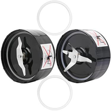 Imagem de Peças de reposição compatíveis com Magic Bullet 250W – Conjunto premium de acessórios de substituição para liquidificador com substituição de mono-asa e lâmina cruzada, juntas de vedação de anel de vedação de borracha