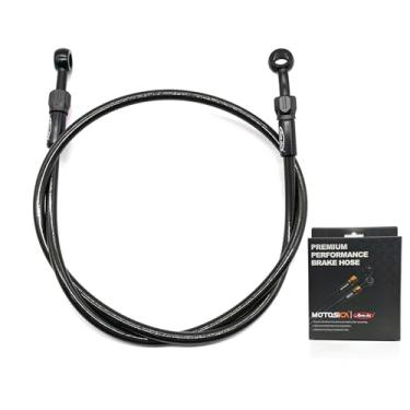 Imagem de Arashi Preto 95 cm 95 cm Mangueira de elo de freio de motocicleta para Honda Suzuki GSXR 600 750 1000 1300 Hayabusa GSX1300R Gen 1 2 3 CBR600RR CBR1000RR Modificação da extensão do braço oscilante