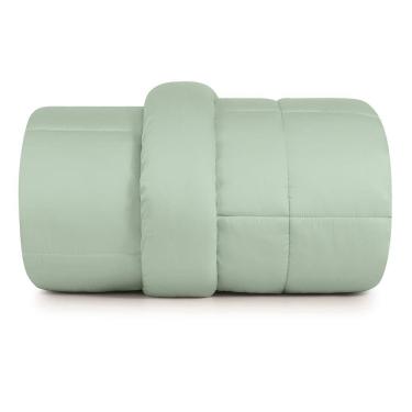 Imagem de Edredom Plumi Queen  Altenburg Algodão Lux 200 Fios  Verde Claro