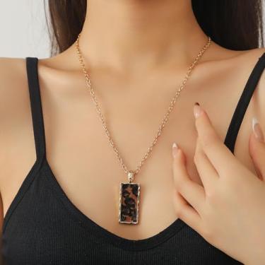 Imagem de Colar de ouro feminino banhado a ouro 14K delicado dragão cobra peixe abelha cavalo elefante tartaruga gato libélula pingente feminino CZ Nekclaces joias modernas, Medium, Latão, Sem Pedra Preciosa