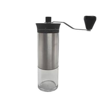 Imagem de Mini moedor de café manual, 8 configurações ajustáveis, capacidade de 30 g, moedor de rebarba cônico portátil para derramar, expresso, viagens, acampamento