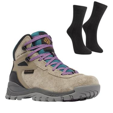 Imagem de Kit Bota Columbia Newton Ridge Feminina + Par de Meia