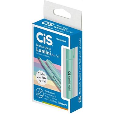 Imagem de Marca Texto, CIS, Lumini Pastel 57.0300, Verde, Pacote de 12