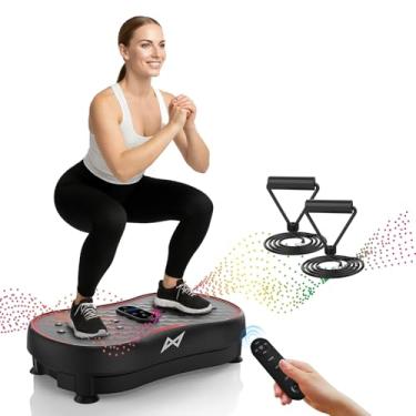 Imagem de AXV Placa vibratória fitness plataforma exercício máquina vibratória agitação corpo inteiro tremor suporte vibratório shake board esporte academia para perda de peso queimador de gordura para mulheres