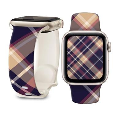 Imagem de Pulseira de silicone macio de 38 mm, 40 mm, 41 mm, 42 mm, 44 mm e 45 mm com fecho clássico para Apple Watch Series SE11 10 9 8 7 6 5 4 3 2 1 (grade 5)