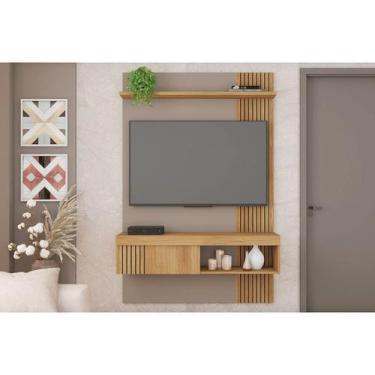 Imagem de Home p/ TV até 45 Pol Jade Ripada 120x183cm Buriti/Fendi - Caemmun