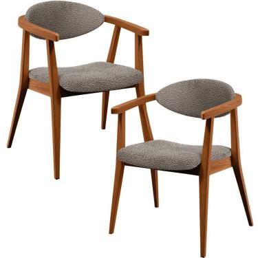 Imagem de Kit 02 Poltronas Decorativa Cecília L02 Bouclê Bege