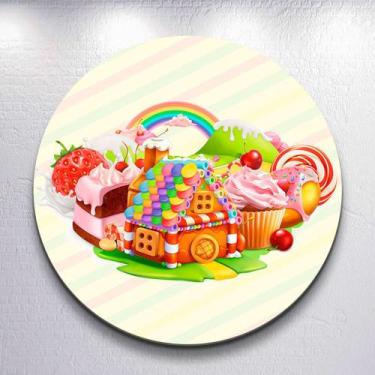 Imagem de Painel Sublimado Capas Casa de Doces Decoração Festa Estampa Infantil 