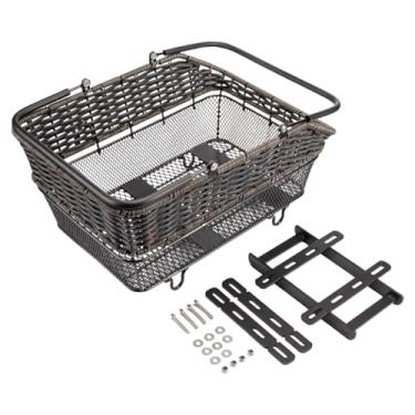 Imagem de Dynwave Cesto traseiro para bicicleta com de liberação rápida, 45x32,5x20cm, instalação rápida, grande capacidade e com alça, Pp E Metal