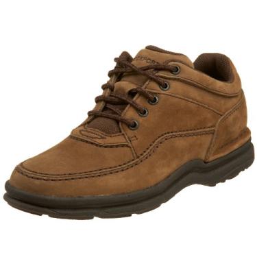 Imagem de Rockport World Tour Classic masculino, Nobuck de chocolate, 9 Narrow