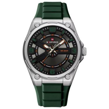 Imagem de Relógio De Pulso Esportivo Masculino Silicone De Quartzo á Prova D´agua Verde