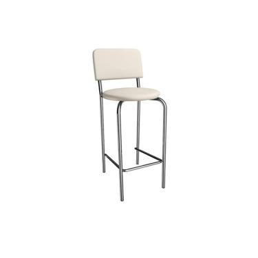 Imagem de Banqueta Sala De Jantar Capri 1b715cr Aço 1 Un Cromado-ano Bege - Kappesberg