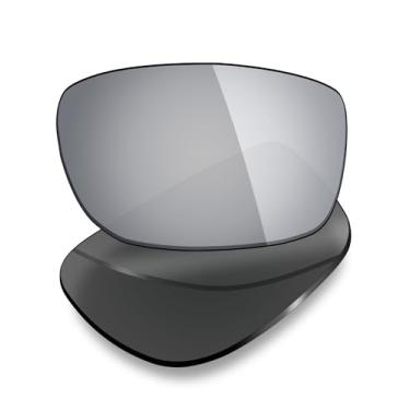 Imagem de Mryok Lentes de reposição UV400 para óculos de sol Arnette Pilfer AN4163, HD Polarized, proteção UV, resistente a impactos e ajuste perfeito - Titânio prata